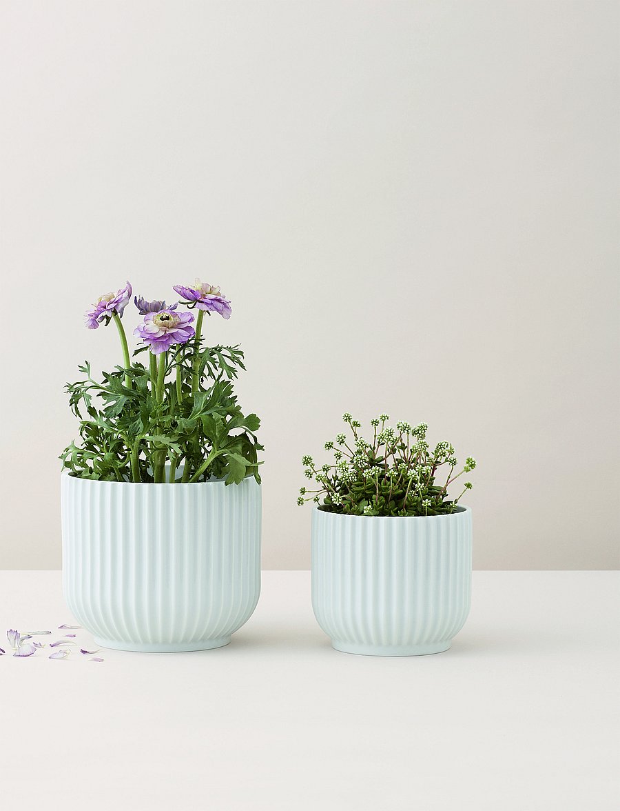 Lyngby Porcelæn - Lyngby Flowerpot - blumentöpfe - white - 0
