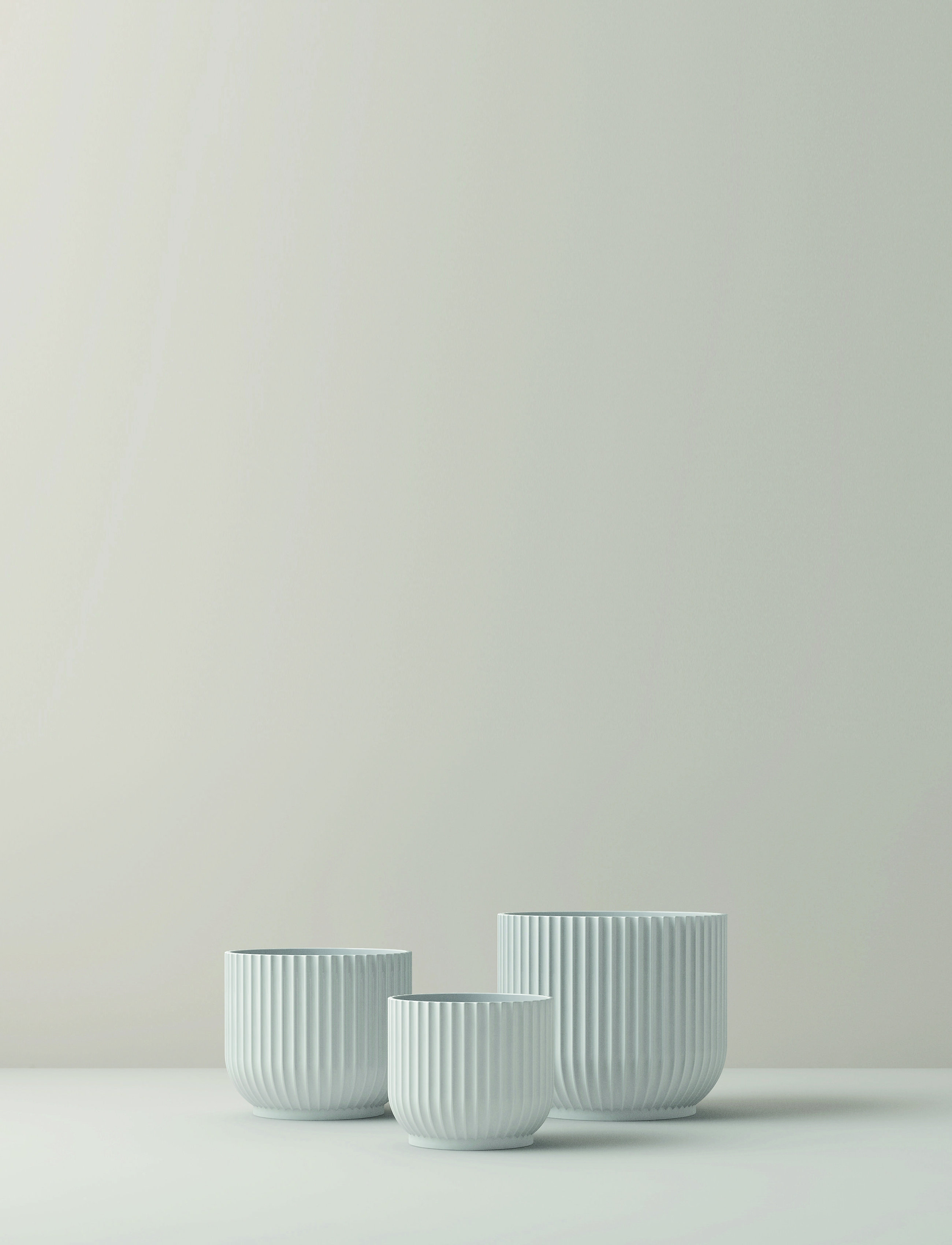 Lyngby Porcelæn Lyngby Urtepotteskjuler, H16 cm, White, Vaser > Store Vaser, Unisex