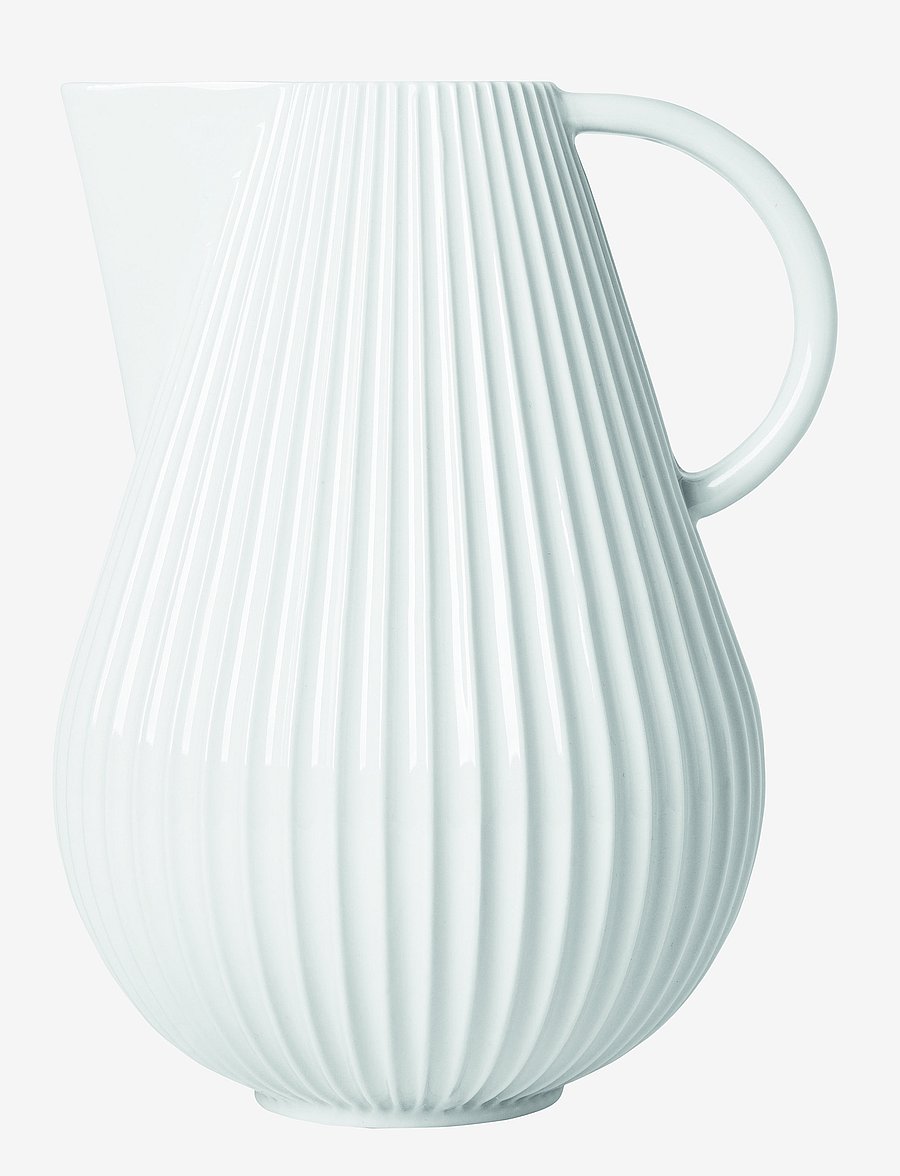 Lyngby Porcelæn - Lyngby Tura Jug Vase - grafinai - white - 0