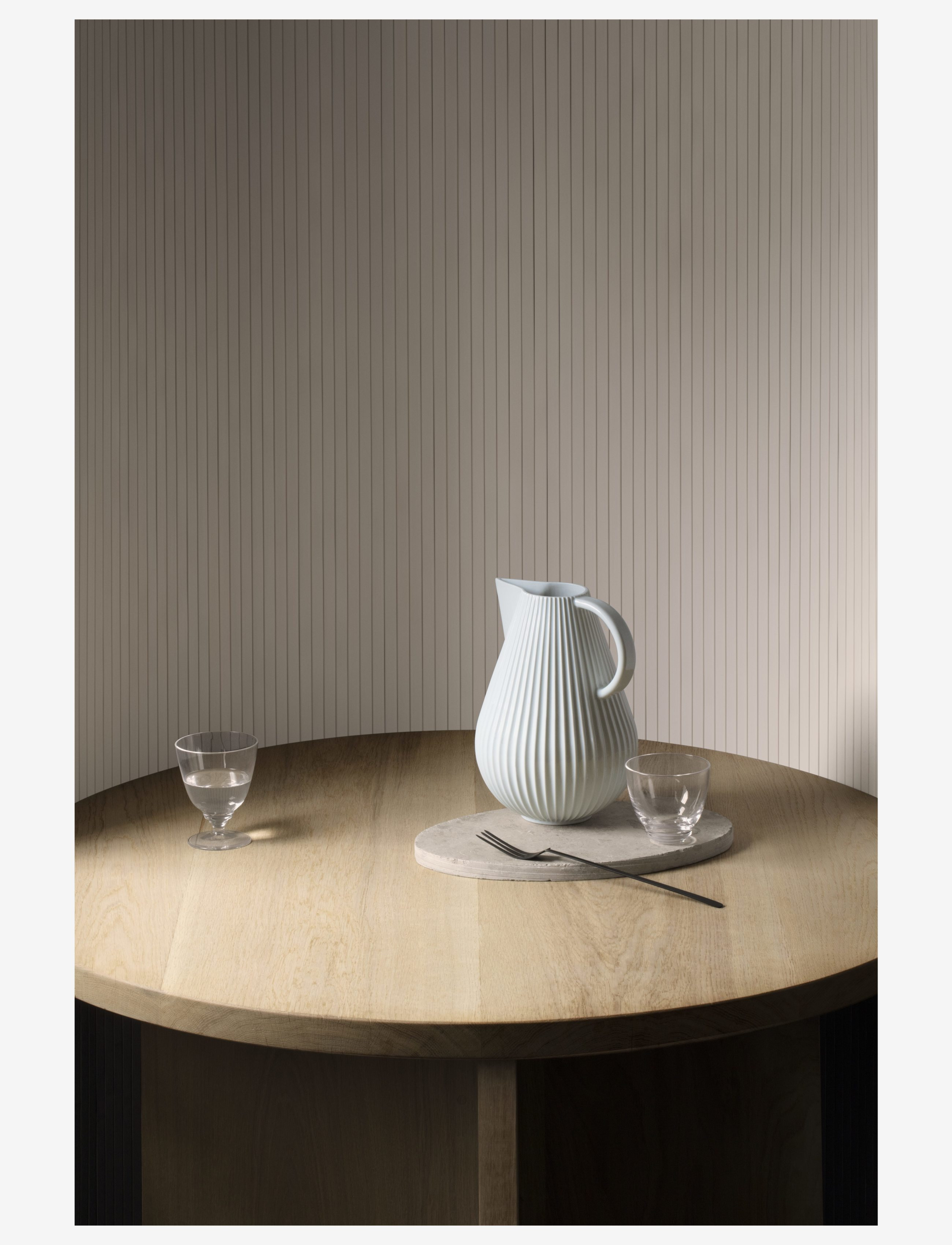 Lyngby Porcelæn - Lyngby Tura Jug Vase - grafinai - white - 1