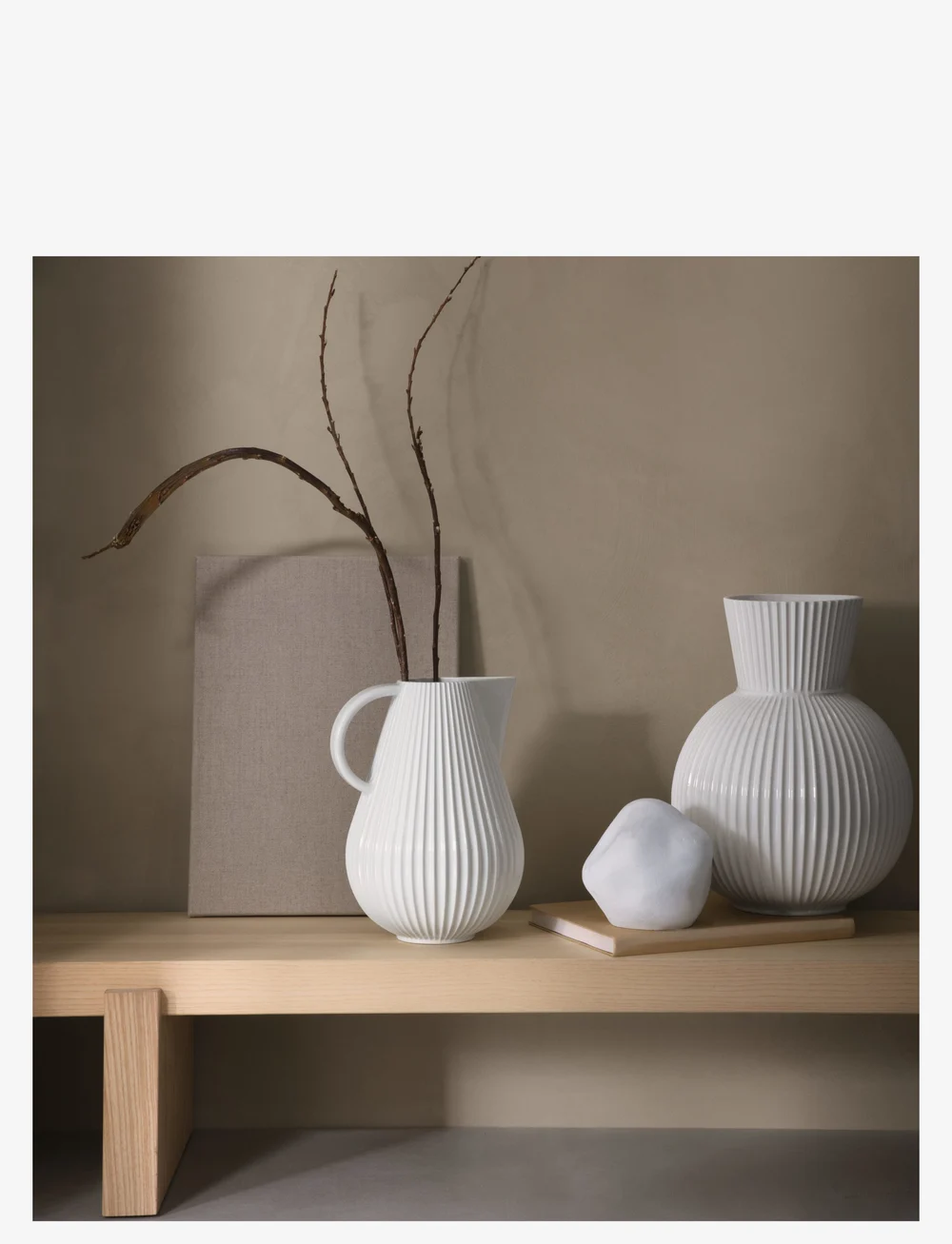 Lyngby Porcelæn - Lyngby Tura Jug Vase - nach preis einkaufen - white - 2