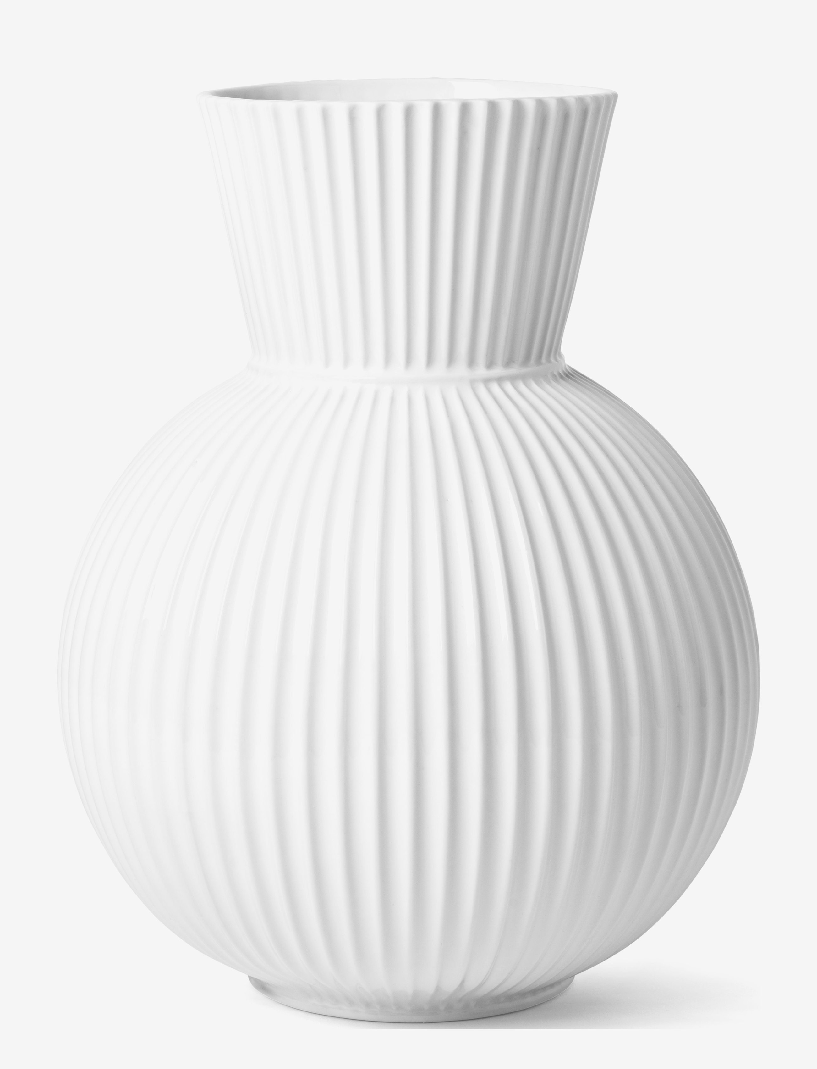 Lyngby Porcelæn Lyngby Tura Vase, H20 cm, White, Vaser > Store Vaser, Unisex