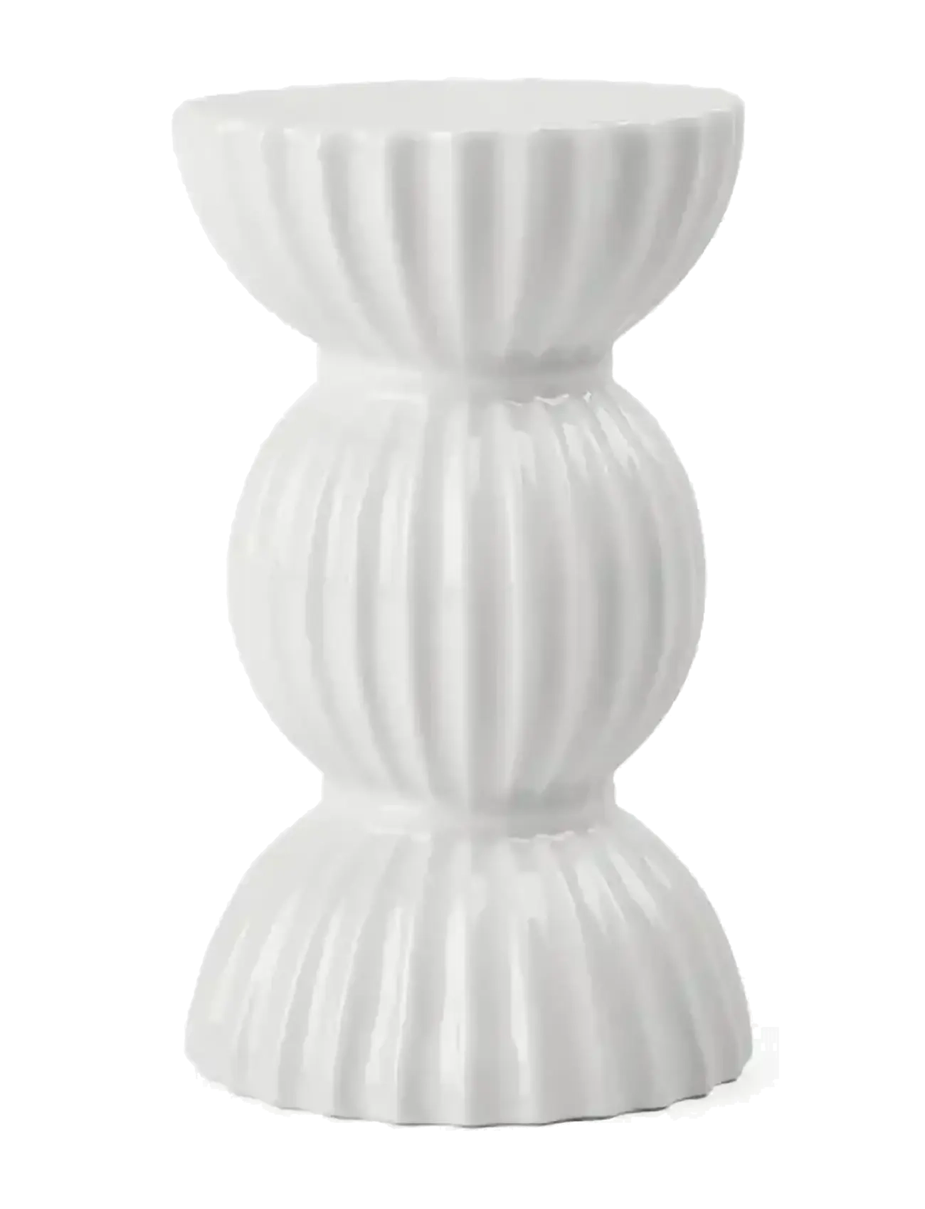 LYNGBY PORCELÆN Lyngby Tura Kronelysestage H14 Hvid Weiß - H:14CM - Unisex