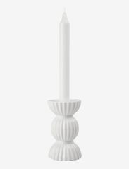 Lyngby Porcelæn - Lyngby Tura Candle holder H14 white - candlesticks - white - 1