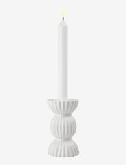 Lyngby Porcelæn - Lyngby Tura Candle holder H14 white - mažiausios kainos - white - 2
