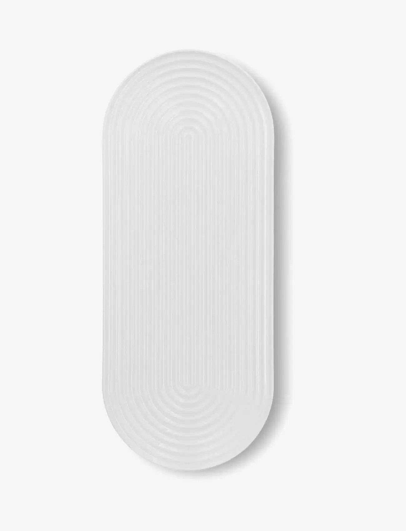 Lyngby Porcelæn - Lyngby Tura Oval serving dish 48x20 cm white - servierplatten - white - 0