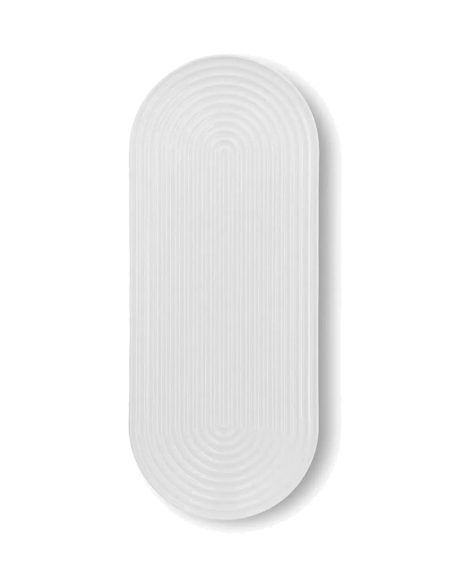 Lyngby Porcelæn - Lyngby Tura Oval serving dish 48x20 cm white - nach preis einkaufen - white - 1