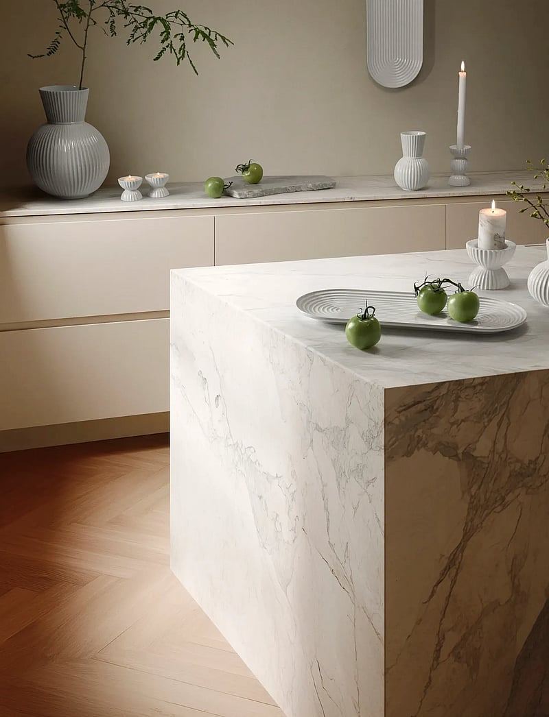 Lyngby Porcelæn - Lyngby Tura Oval serving dish 48x20 cm white - servierplatten - white - 5