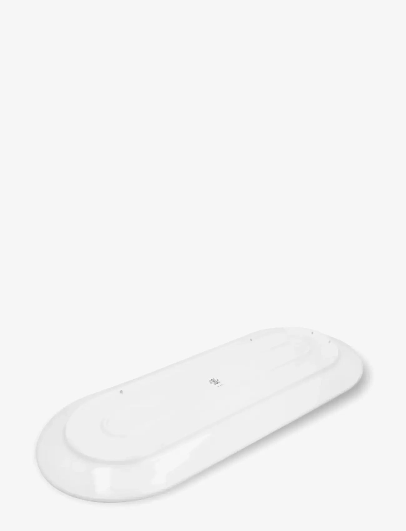Lyngby Porcelæn - Lyngby Tura Oval serving dish 48x20 cm white - servierplatten - white - 1