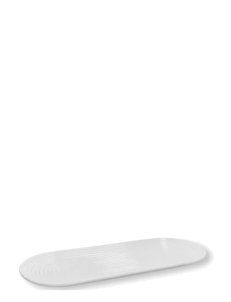 Lyngby Porcelæn - Lyngby Tura Oval serving dish 48x20 cm white - servierplatten - white - 2