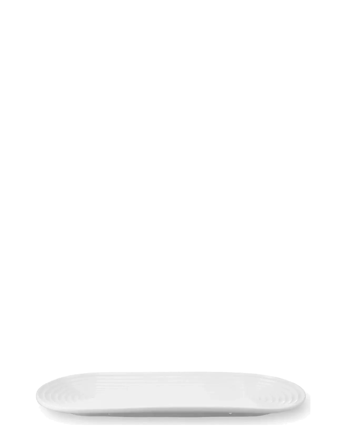 Lyngby Porcelæn - Lyngby Tura Oval serving dish 34x14.5 cm white - versla eftir verði - white - 2