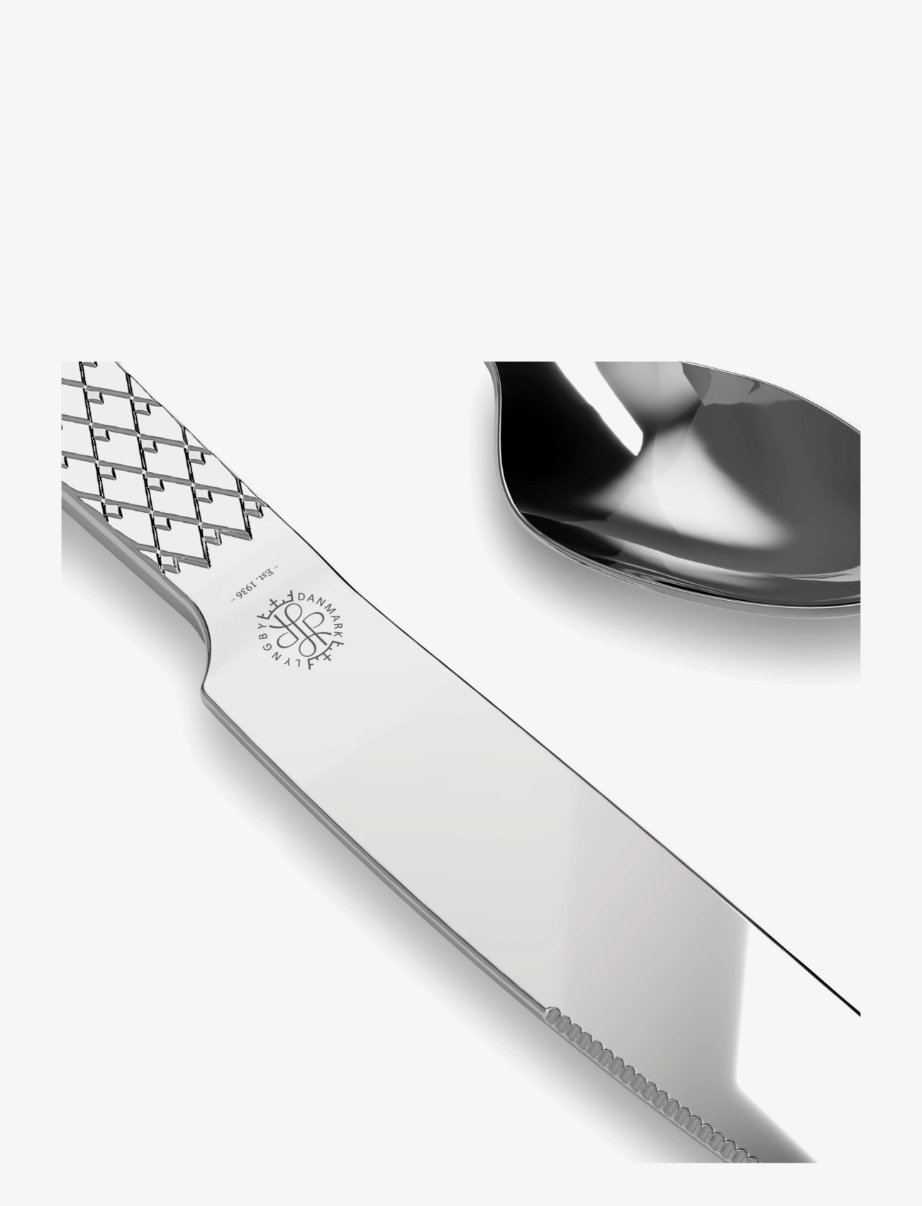 Lyngby Porcelæn - Rhombe Cutlery set steel 16 pcs. - steel - 1