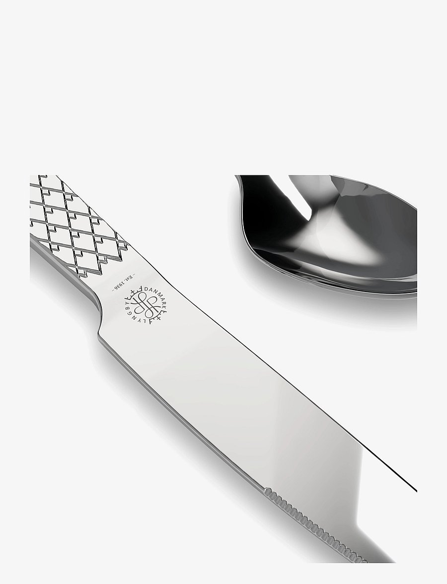Lyngby Porcelæn - Rhombe Cutlery set steel 16 pcs. - steel - 1