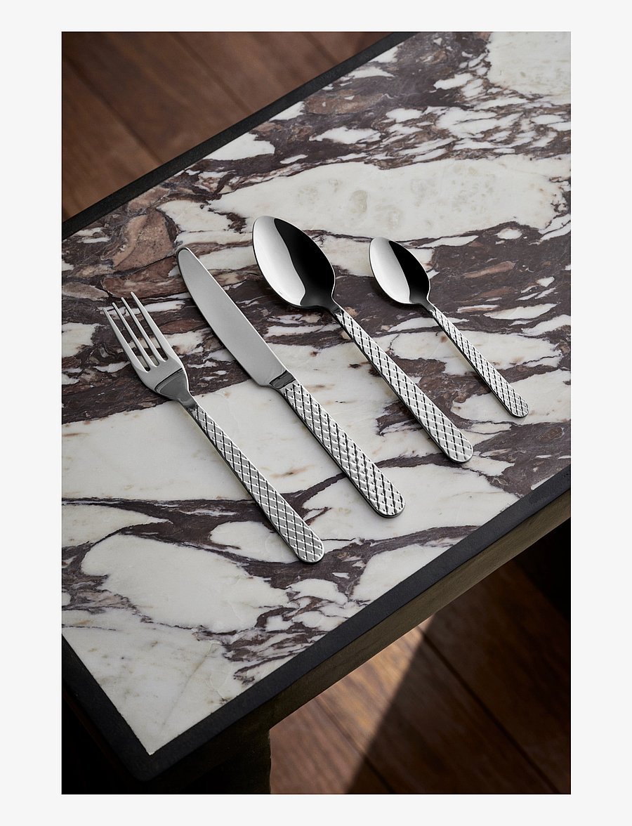 Lyngby Porcelæn - Rhombe Cutlery set steel 16 pcs. - steel - 2