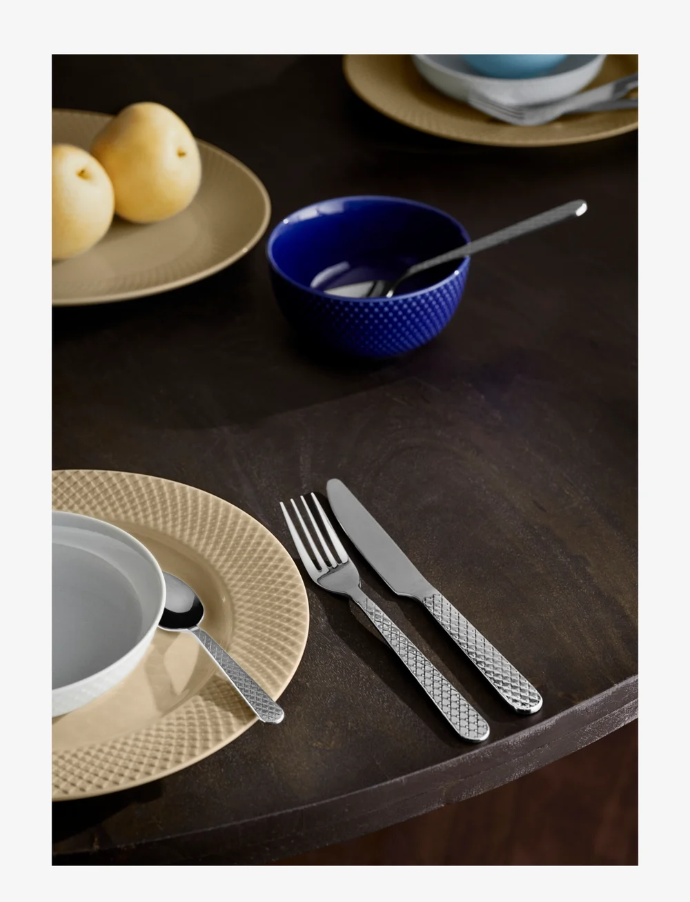 Lyngby Porcelæn - Rhombe Cutlery set steel 16 pcs. - nach preis einkaufen - steel - 5