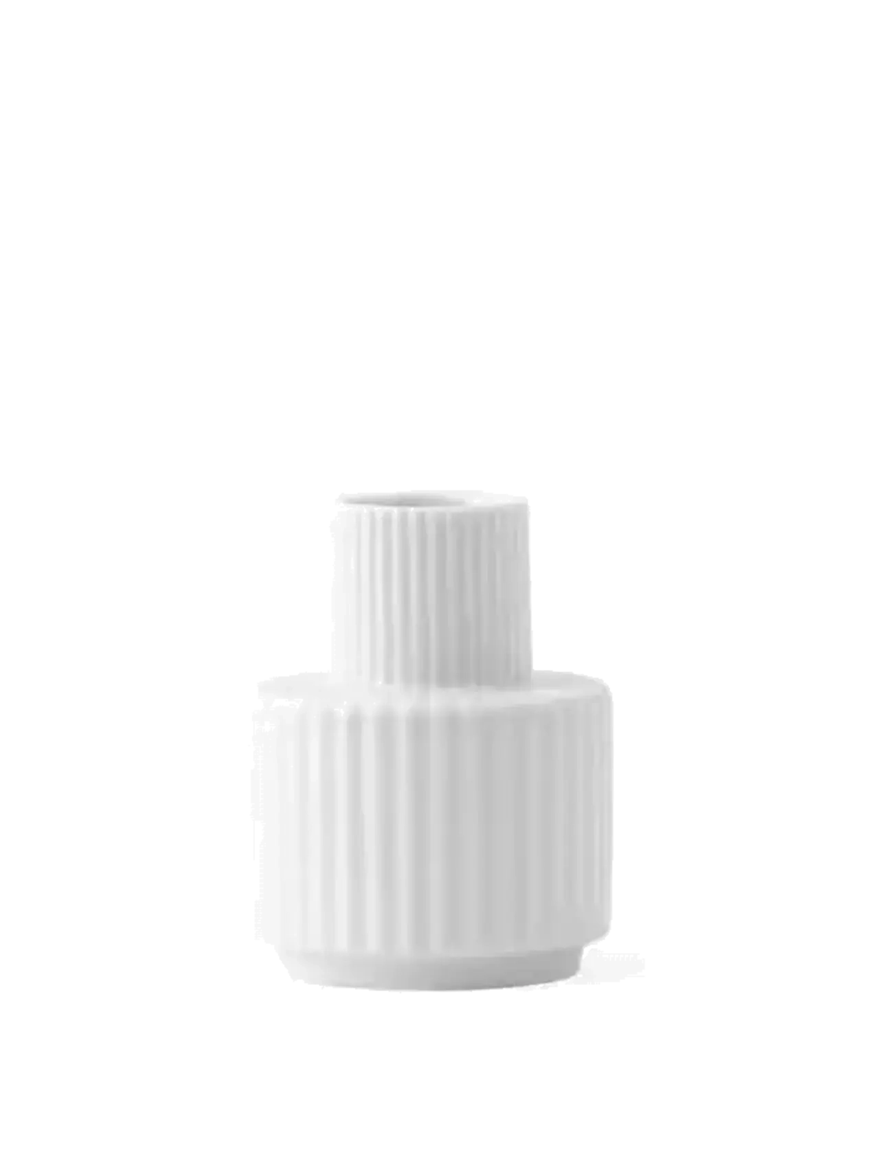 Lyngby Porcelæn Lyngby Candle holder H7 cm white - Geschenke zur Konfirmation - WHITE / white
