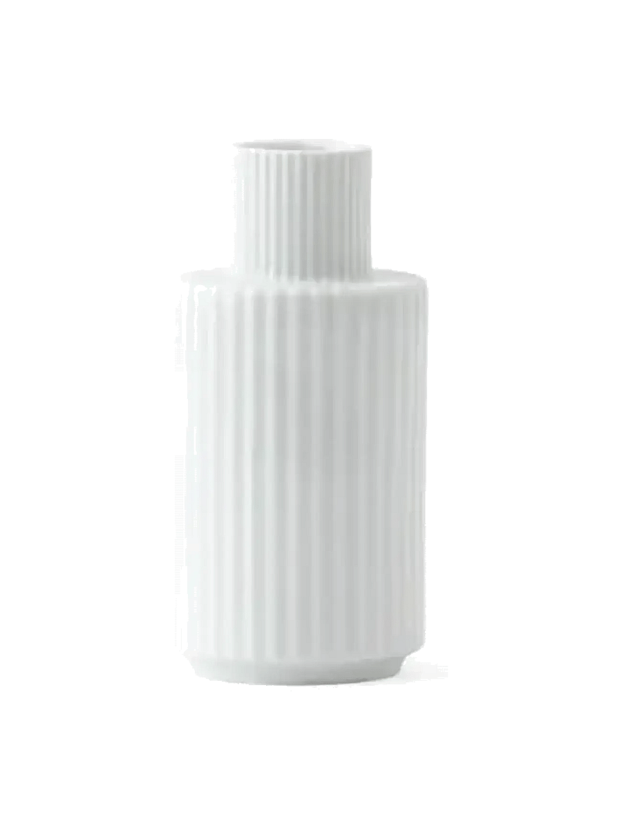 Lyngby Porcelæn - Lyngby Candle holder H11 cm white - die niedrigsten preise - white - 0