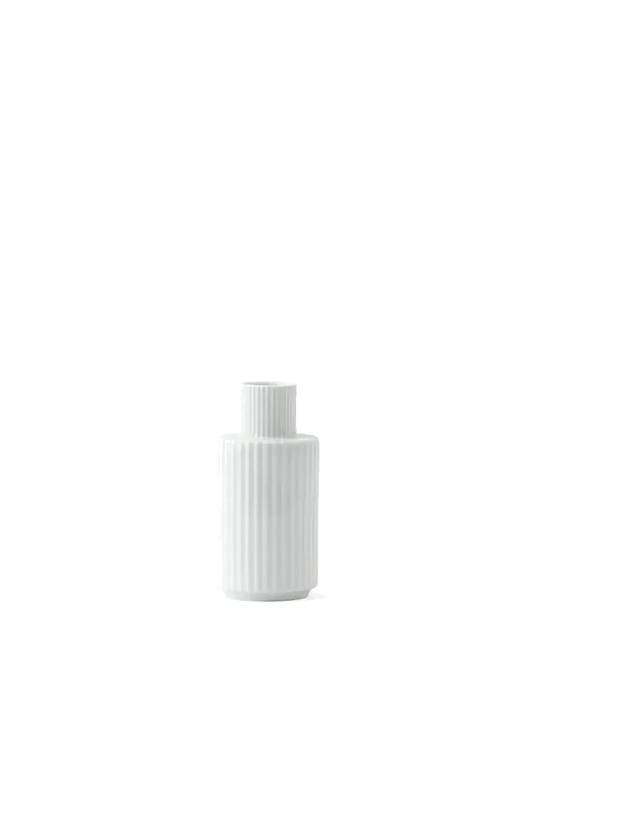 Lyngby Porcelæn - Lyngby Candle holder H11 cm white - teeküünlahoidjad - white - 1