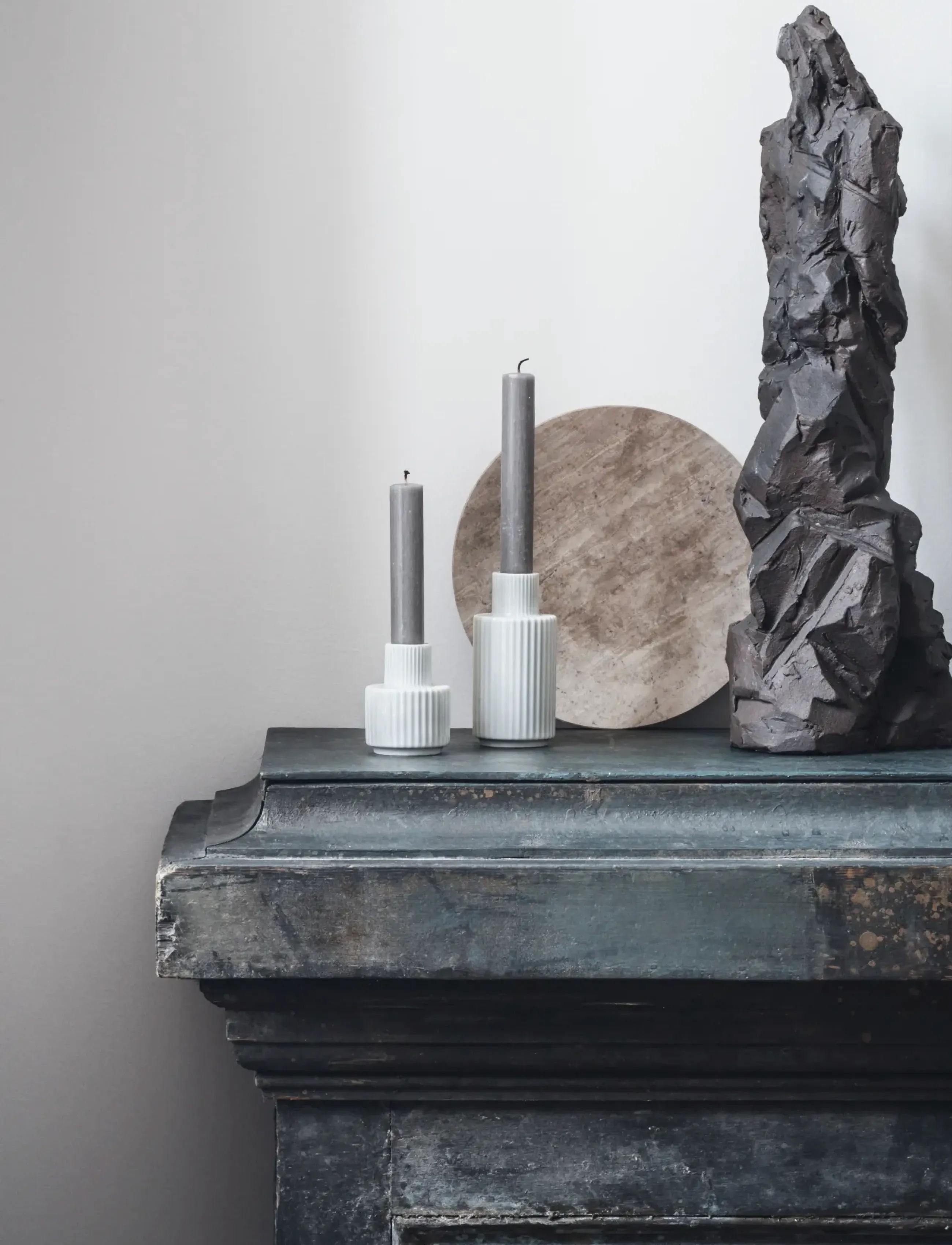Lyngby Porcelæn - Lyngby Candle holder H11 cm white - teeküünlahoidjad - white - 3
