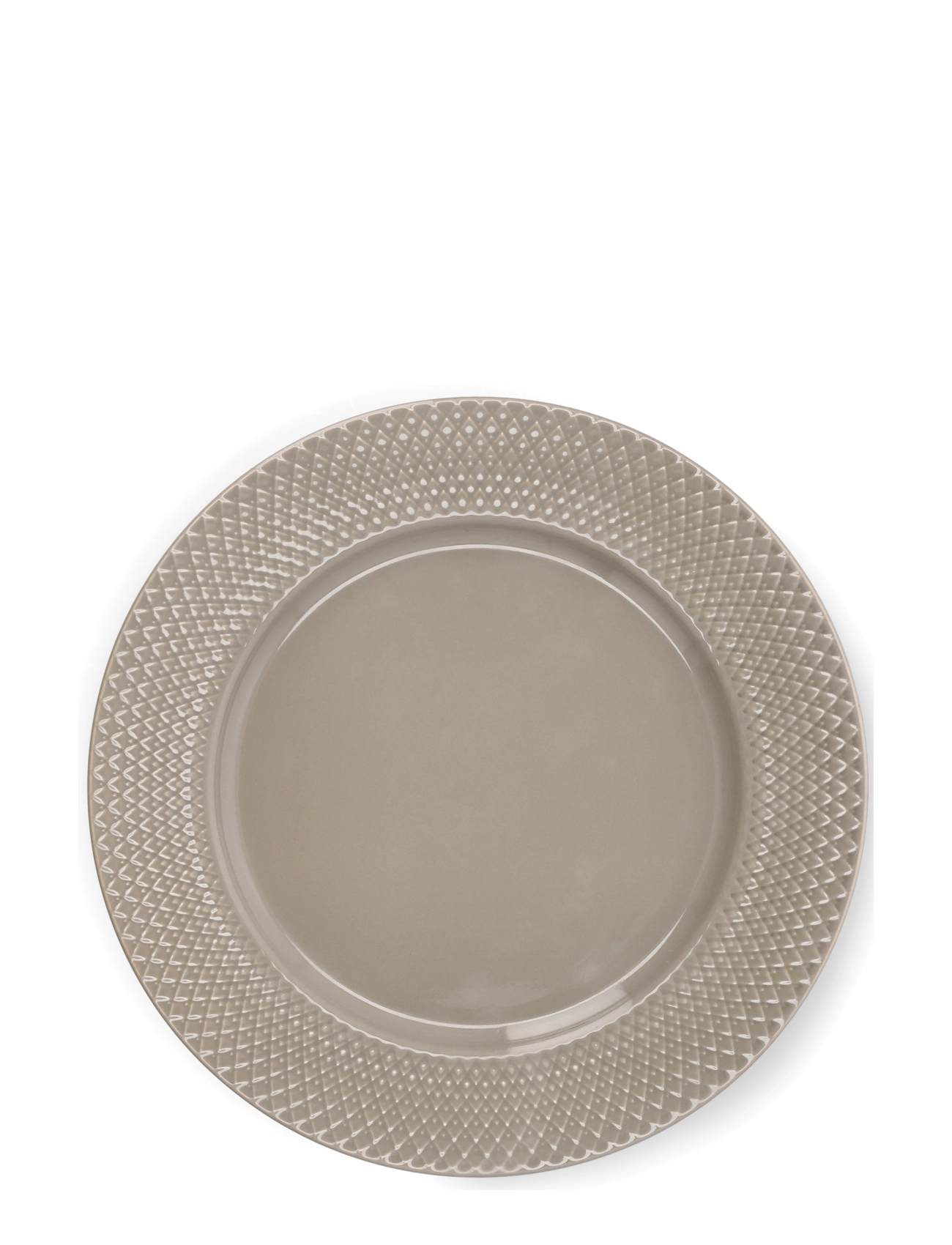 Lyngby Porcelæn - Rhombe Earth Dinner plate Ø27 cm clay - speiseteller - clay - 2