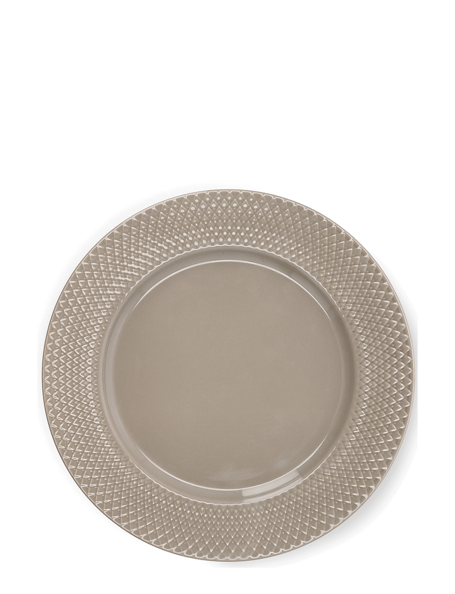 Lyngby Porcelæn - Rhombe Earth Dinner plate Ø27 cm clay - speiseteller - clay - 2