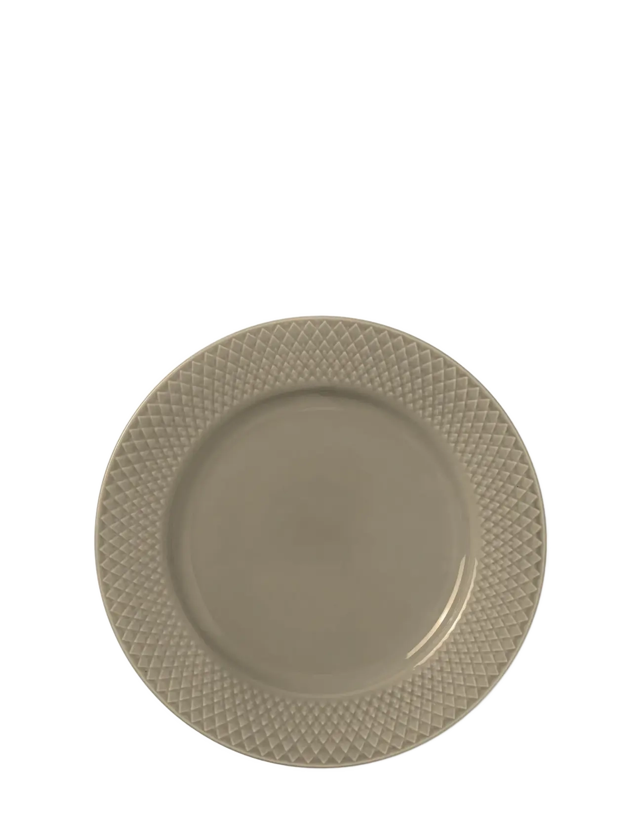 Lyngby Porcelæn Rhombe Earth Lunch plate Ø23 cm clay - Gifts - CLAY / brown