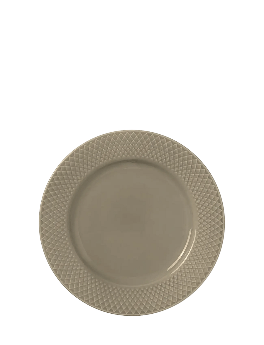 Lyngby Porcelæn - Rhombe Earth Lunchtallrik Ø23 cm clay - assietter - clay - 1