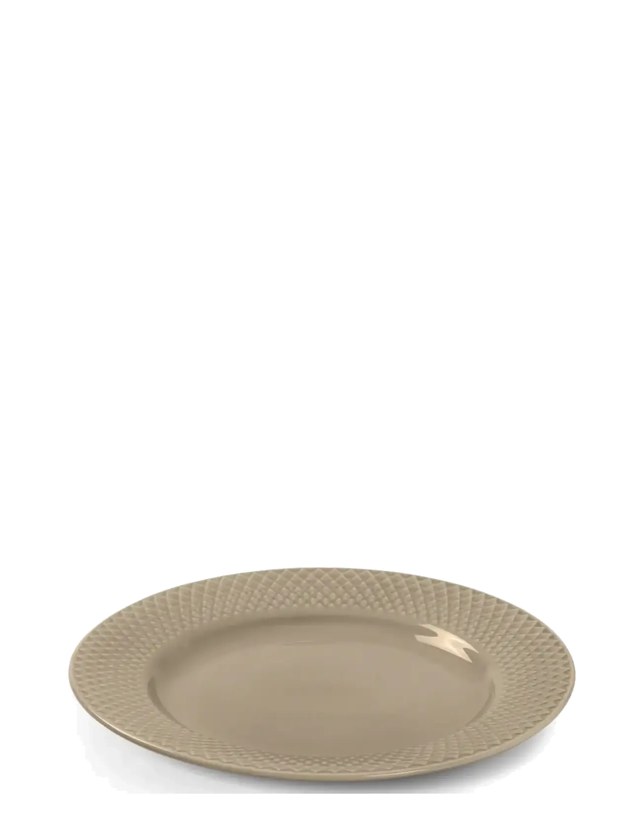 Lyngby Porcelæn Rhombe Earth Lunch plate Ø23 cm clay - Aanbiedingen - CLAY / brown