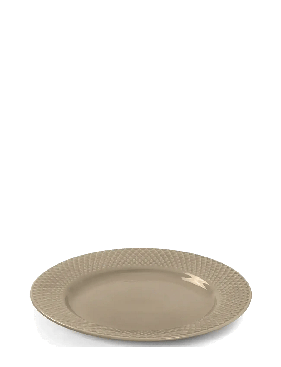 Lyngby Porcelæn - Rhombe Earth Lunchtallrik Ø23 cm clay - assietter - clay - 2