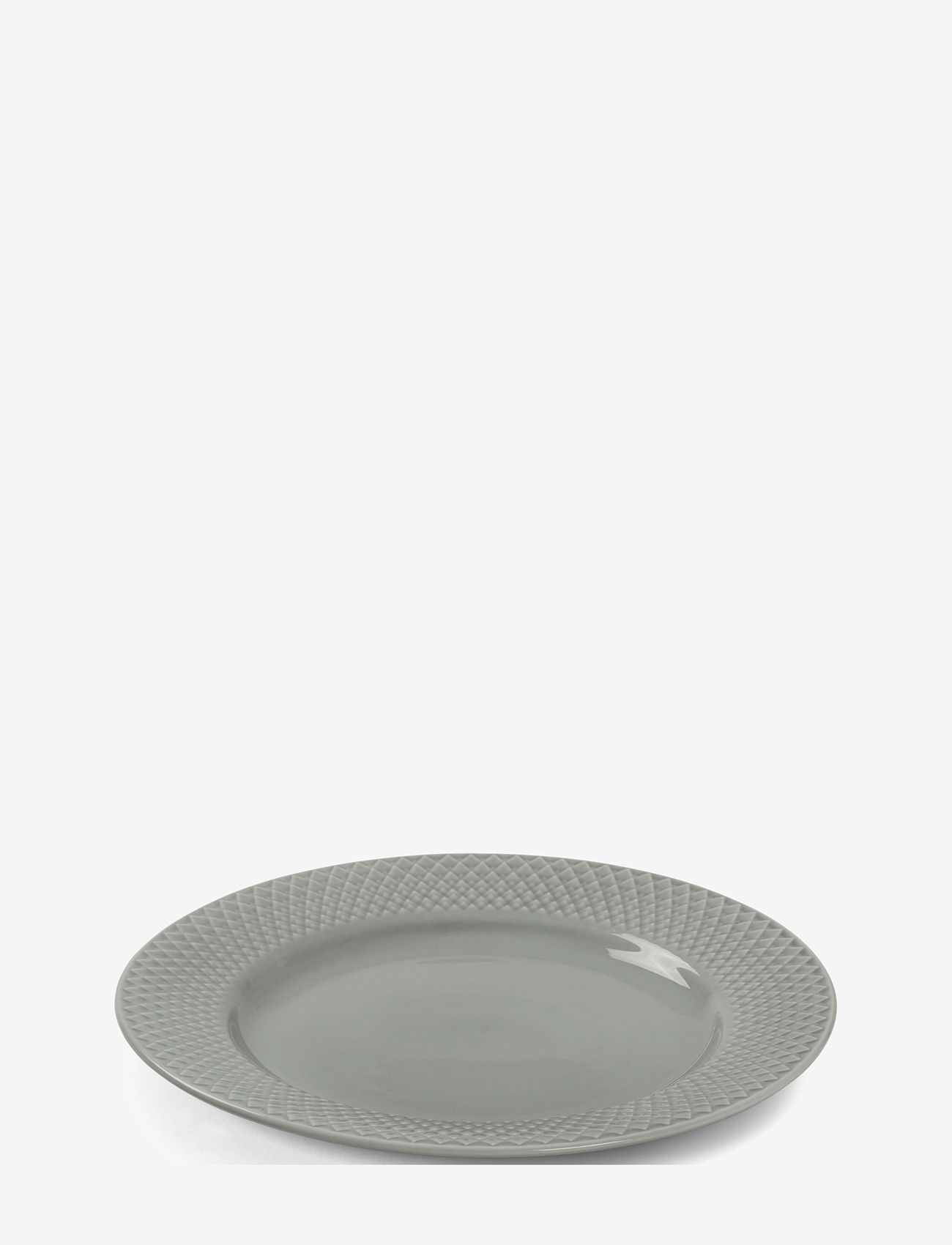 Lyngby Porcelæn - Rhombe Earth Lunch plate Ø21 cm moss - osta hinna alusel - moss - 1