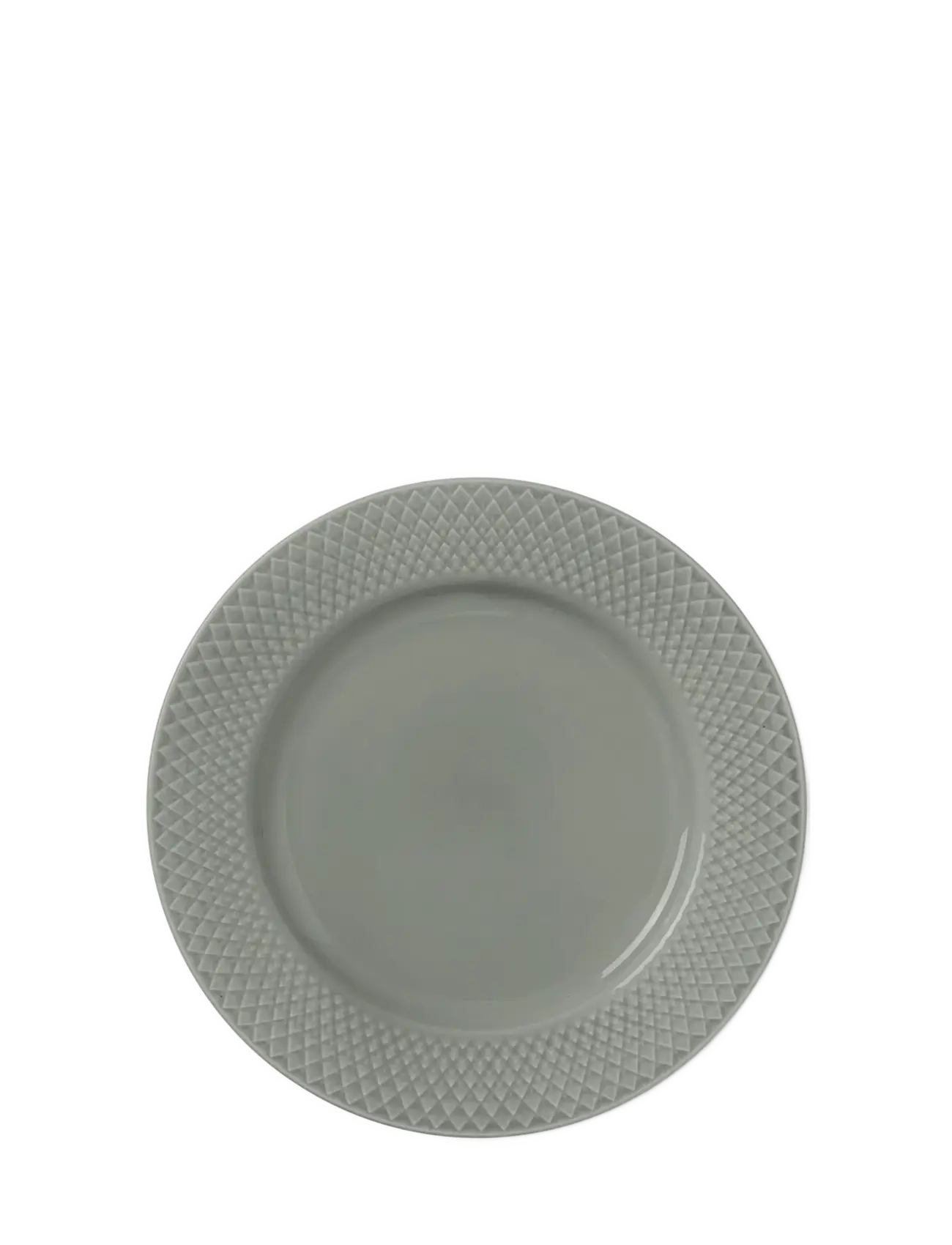 Lyngby Porcelæn Rhombe Earth Lunchtallrik Ø21 cm moss - Tallrikar - MOSS / green