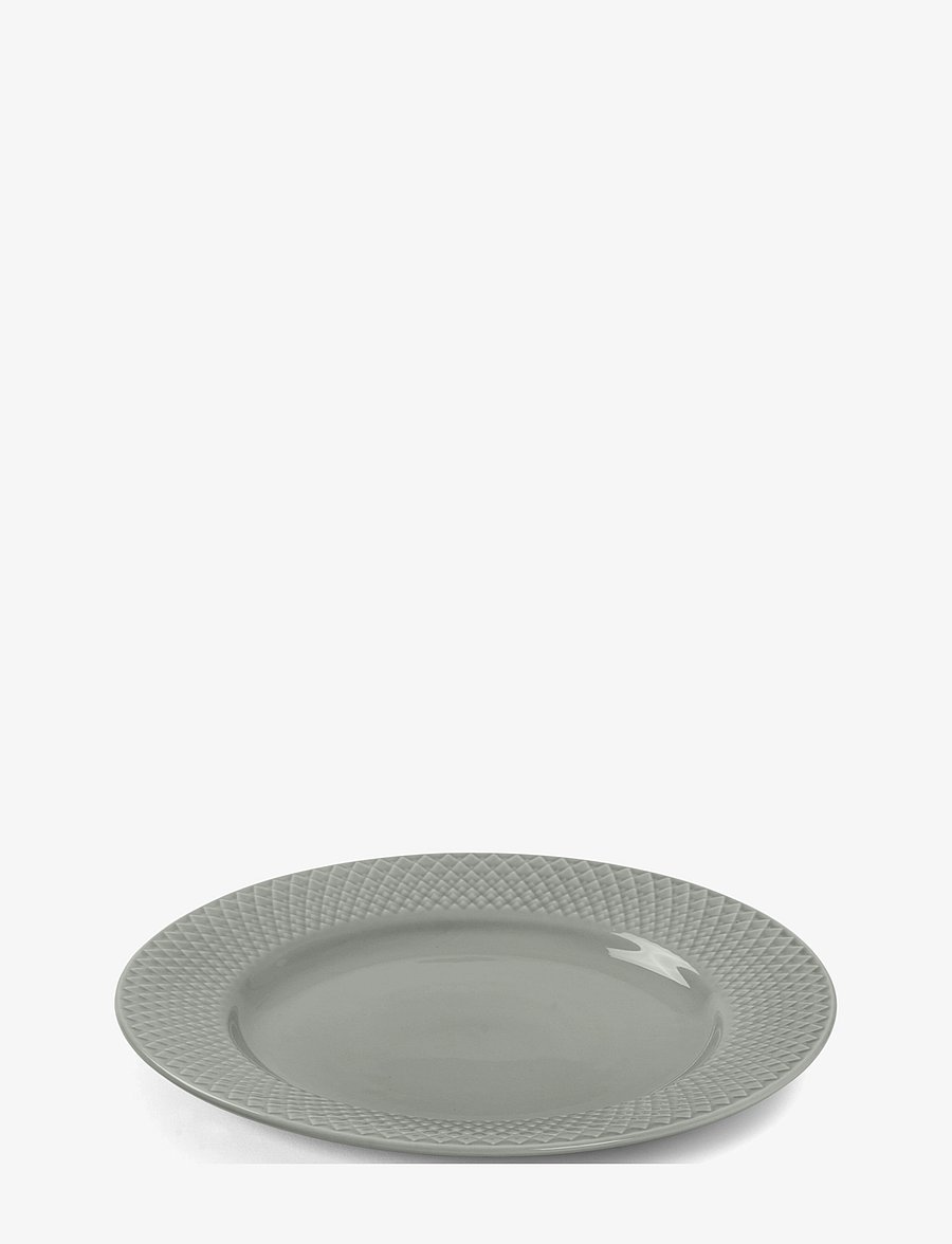 Lyngby Porcelæn - Rhombe Earth Lunch plate Ø21 cm moss - assiettes à dessert - moss - 1
