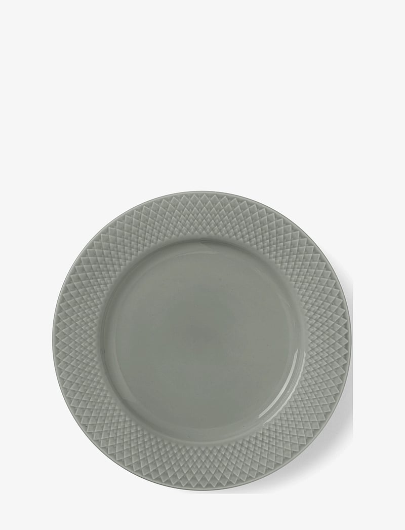 Lyngby Porcelæn - Rhombe Earth Lunch plate Ø21 cm moss - shop by price - moss - 0