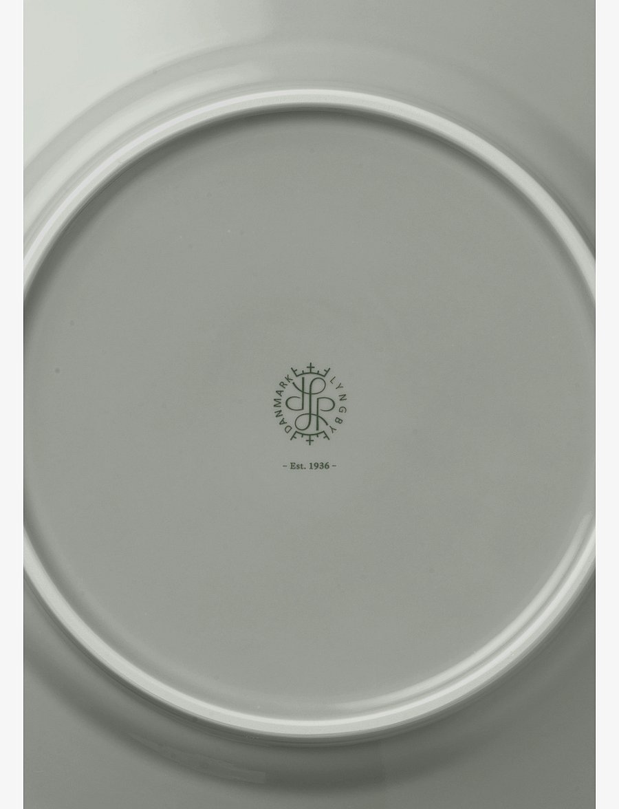 Lyngby Porcelæn - Rhombe Earth Lunch plate Ø21 cm moss - assiettes à dessert - moss - 2