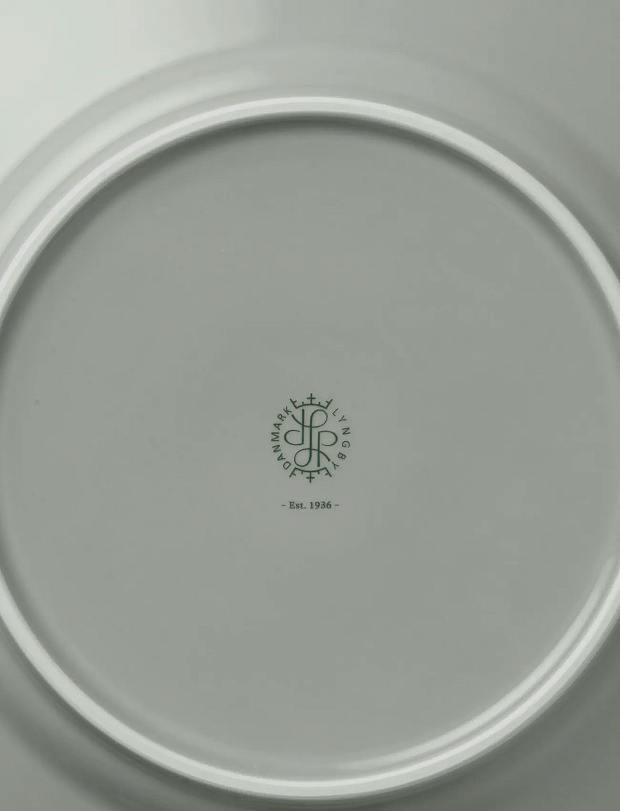 Lyngby Porcelæn - Rhombe Earth Lunchtallrik Ø21 cm moss - assietter - moss - 5