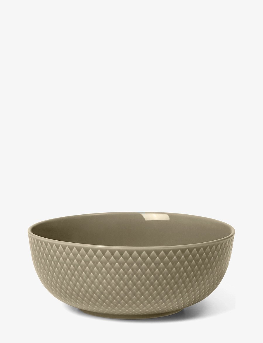Lyngby Porcelæn - Rhombe Earth Skål Ø15.5 cm clay - morgenmadsskåle - clay - 0