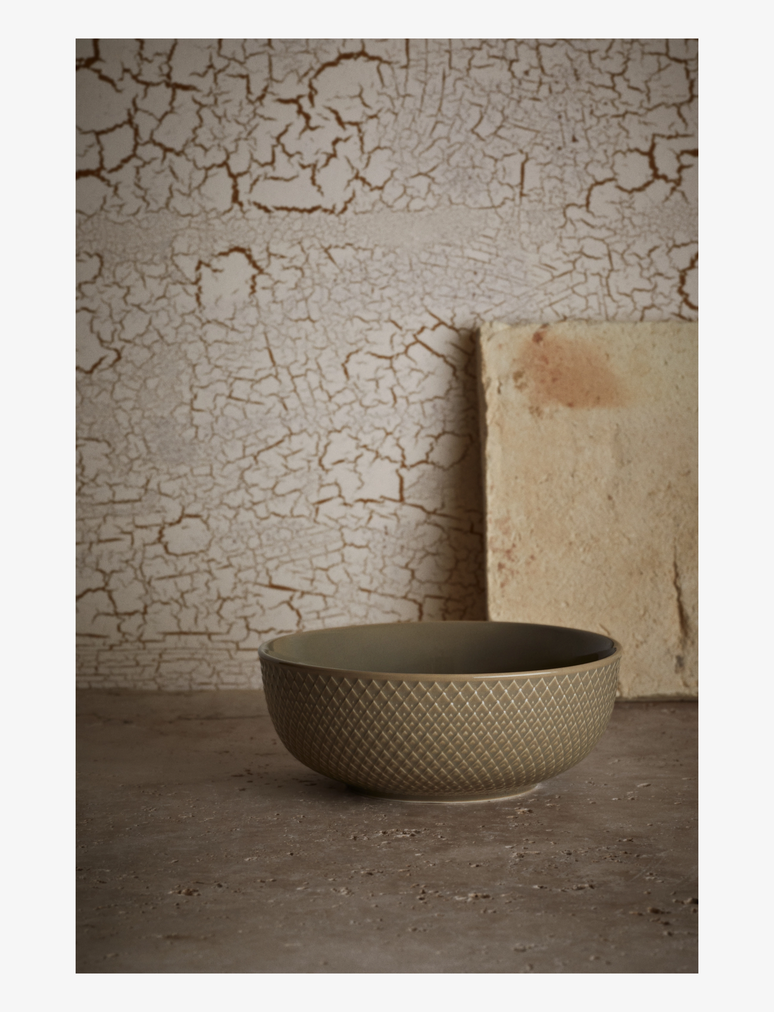 Lyngby Porcelæn - Rhombe Earth Skål Ø15.5 cm clay - morgenmadsskåle - clay - 4