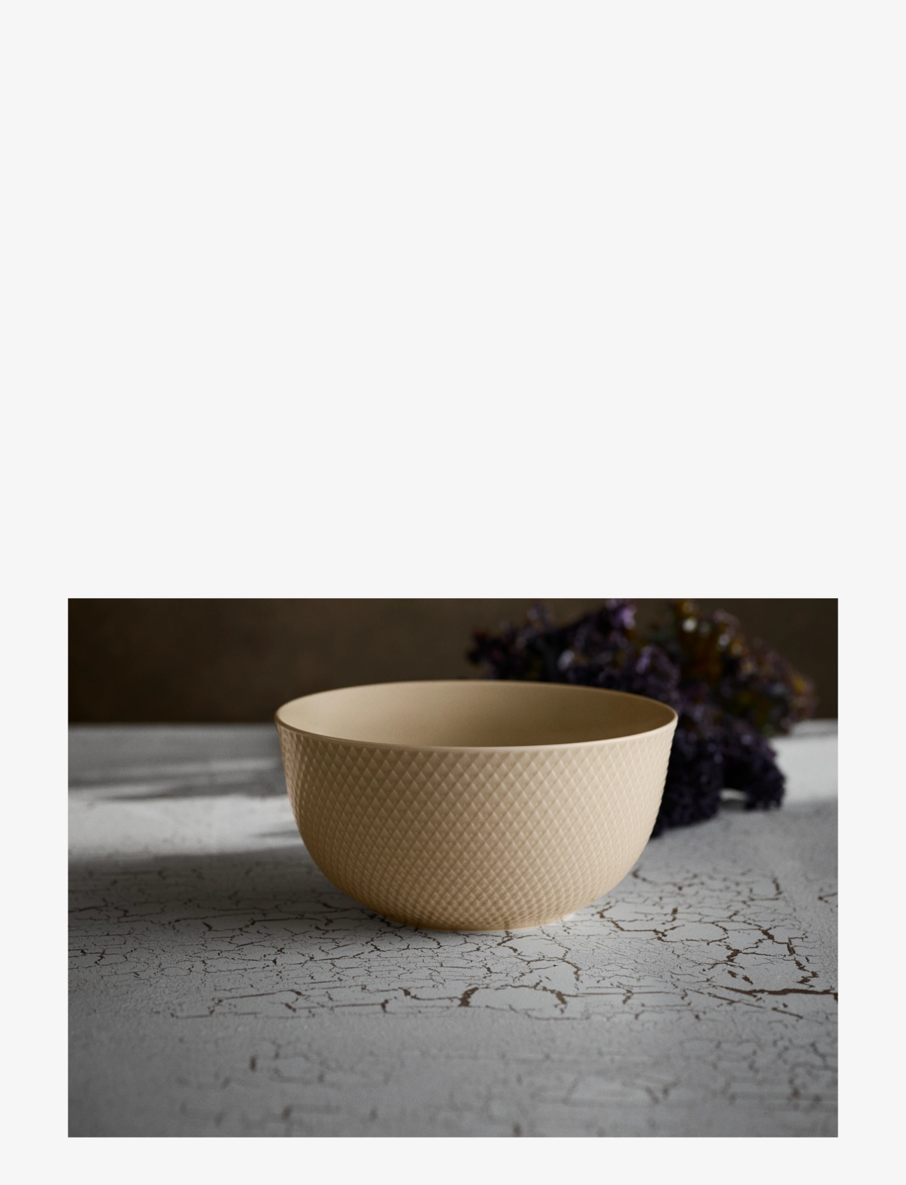Lyngby Porcelæn - Rhombe Earth Serving bowl Ø22 cm marble - servierschalen - marble - 4