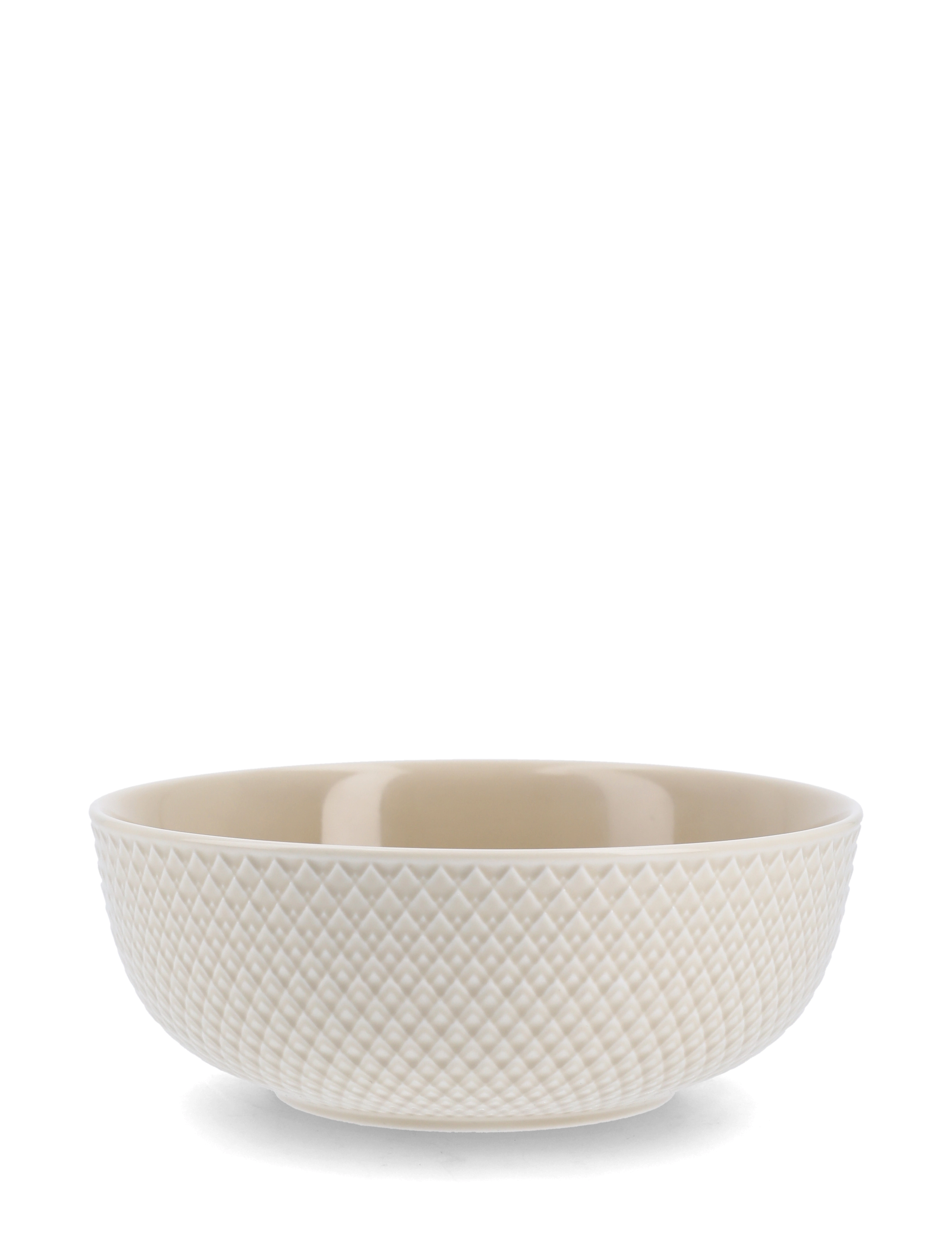 Lyngby Porcelæn Rhombe Earth Bowl Ø15.5 cm marble - Müslischalen - MARBLE / beige