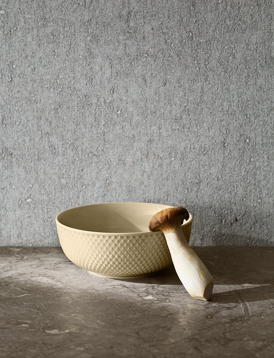 Lyngby Porcelæn - Rhombe Earth Bowl Ø15.5 cm marble - müslischalen - marble - 3