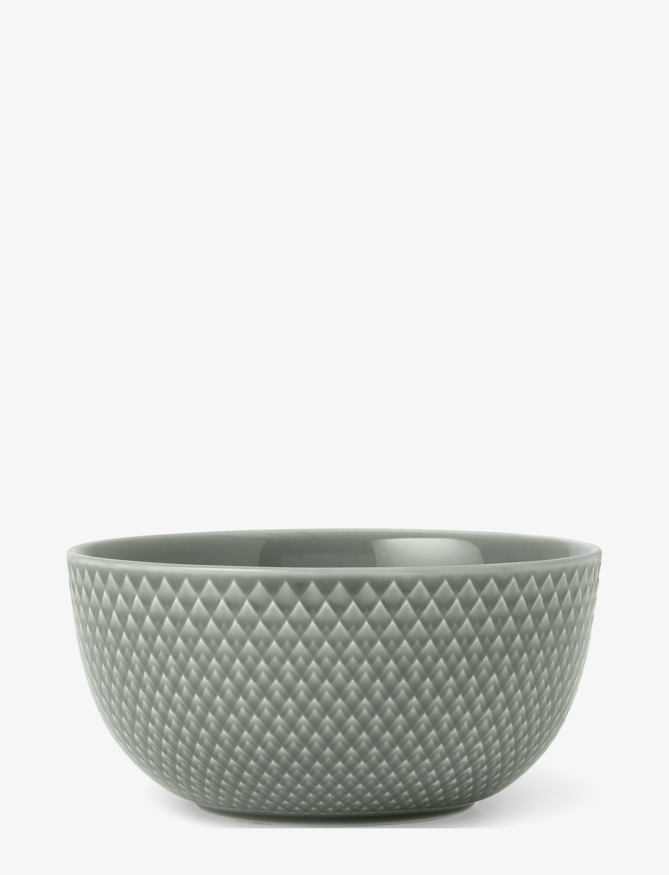 LYNGBY PORCELÆN Rhombe Earth Skål Ø13 Cm Moss Grün - 50 CL - Unisex