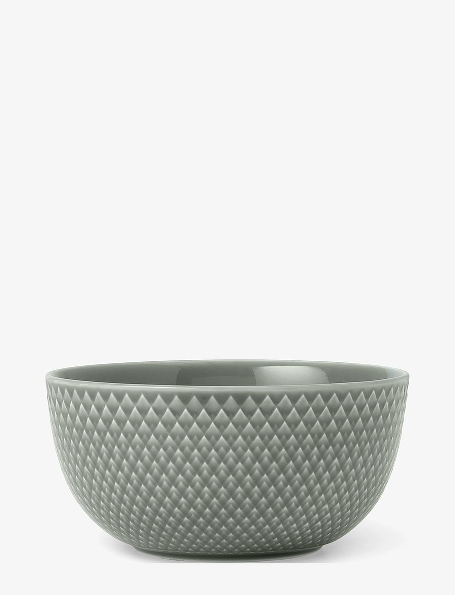 Lyngby Porcelæn - Rhombe Earth Skål Ø13 cm moss - frukostskålar - moss - 0