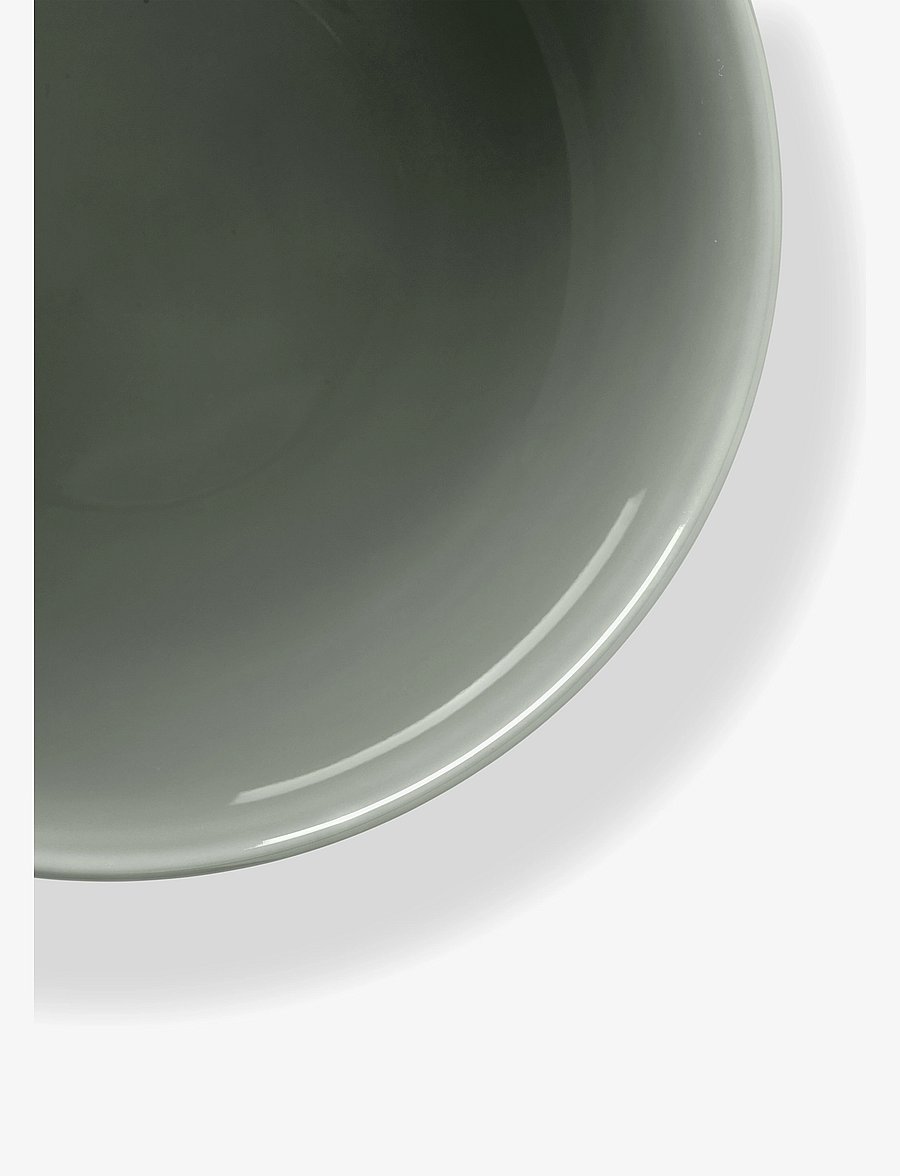 Lyngby Porcelæn - Rhombe Earth Skål Ø13 cm moss - frukostskålar - moss - 2