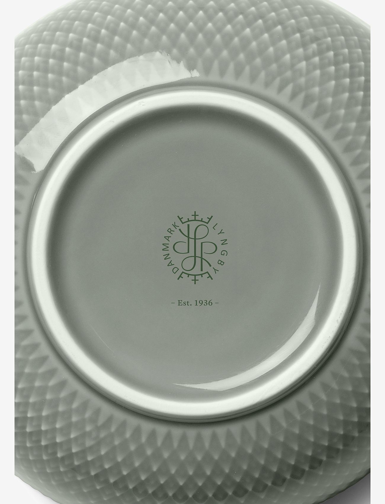 Lyngby Porcelæn - Rhombe Earth Bowl Ø13 cm moss - osta hinna alusel - moss - 3