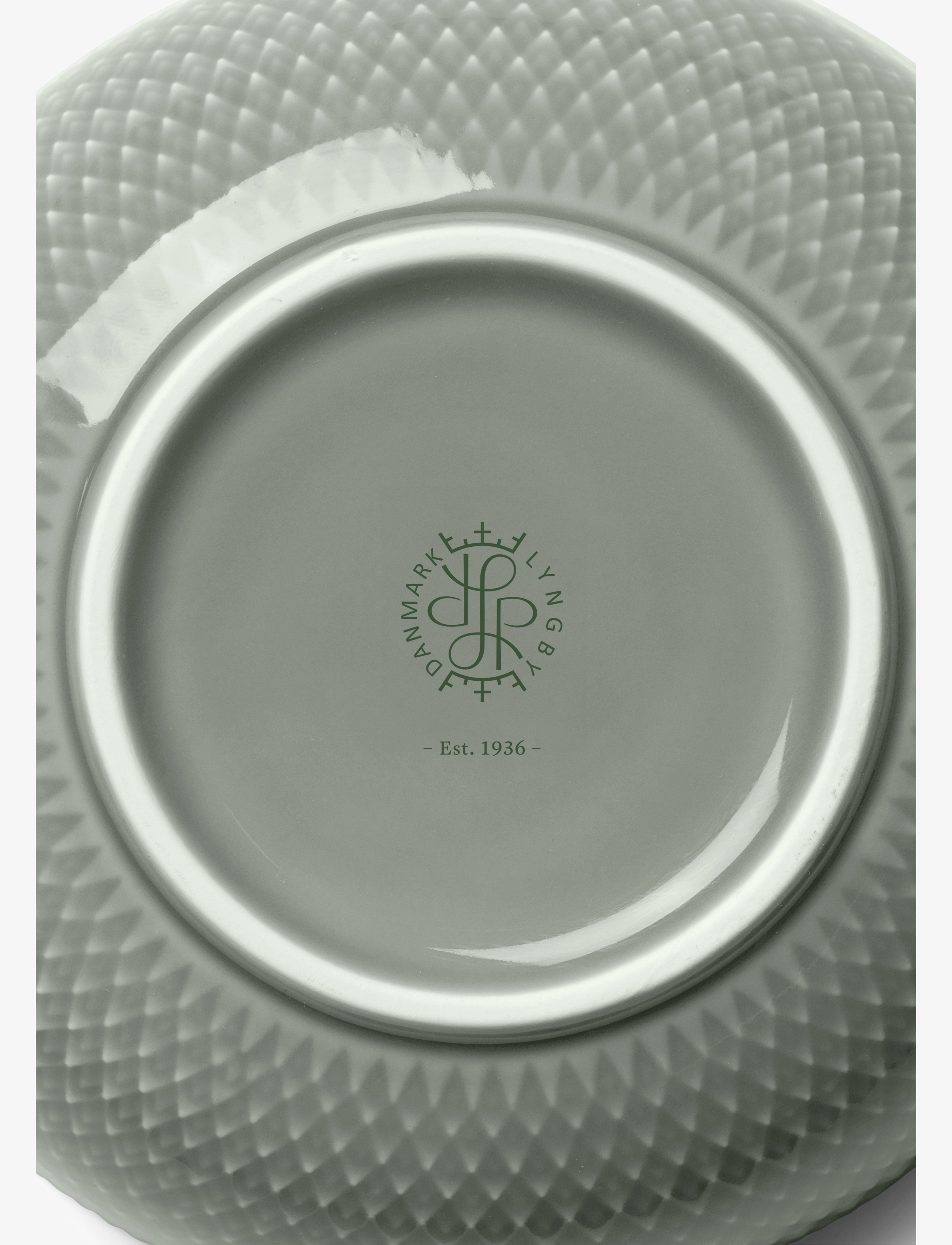 Lyngby Porcelæn - Rhombe Earth Skål Ø13 cm moss - frukostskålar - moss - 3