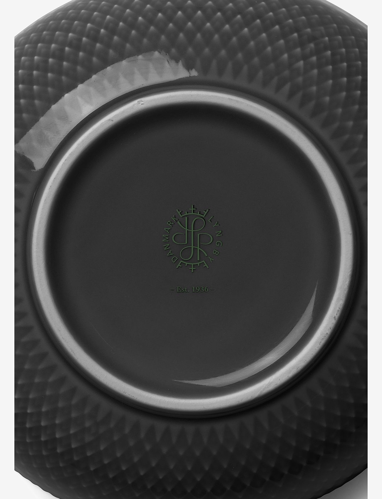 Lyngby Porcelæn - Rhombe Earth Bowl Ø11 cm slate - osta hinna alusel - slate - 2
