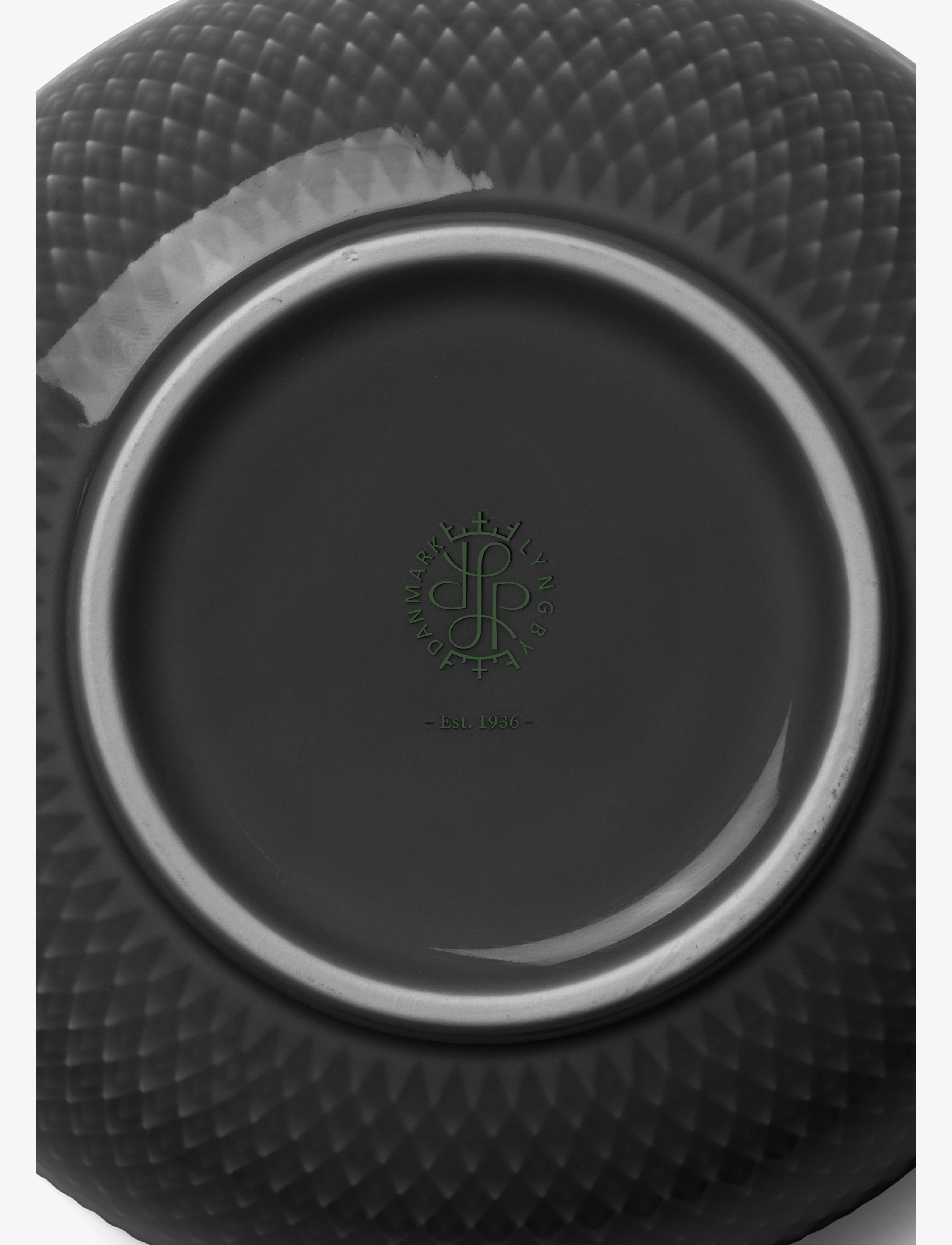 Lyngby Porcelæn - Rhombe Earth Bowl Ø11 cm slate - bols de petit-déjeuner - slate - 2