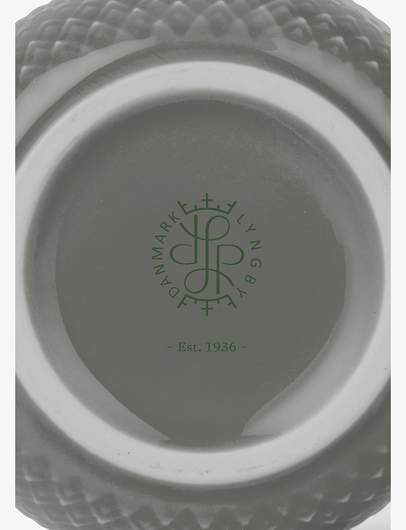 Lyngby Porcelæn - Rhombe Earth Mug with handle 39 cl moss - coffee cups - moss - 1