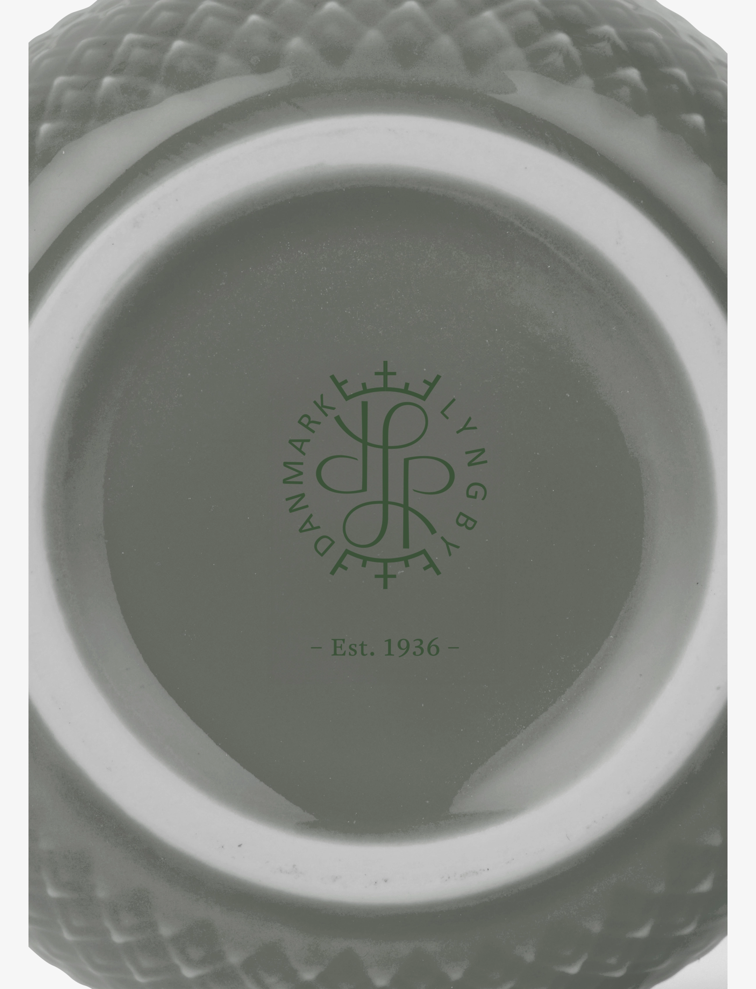 Lyngby Porcelæn - Rhombe Earth Krus med hank 39 cl moss - kaffekopper - moss - 1