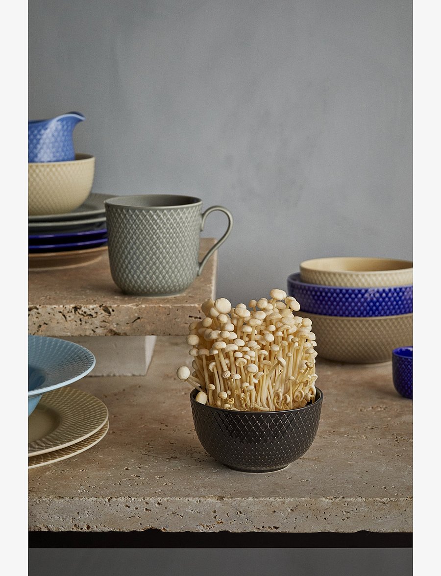 Lyngby Porcelæn - Rhombe Earth Krus med hank 39 cl moss - kaffekopper - moss - 5